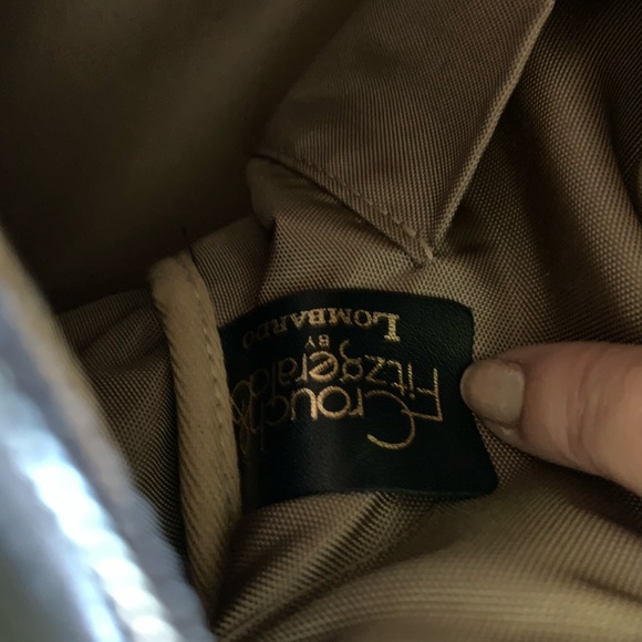 ✨VINTAGE✨ Crouch & Fitzgerald Italian leather handbag, Navy blue with gold - Picture 2 of 6